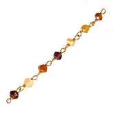 CHG-164-SS 18K Gold Overlay Beading & Extender Hesonite Chain Beads Bali Designs Inc